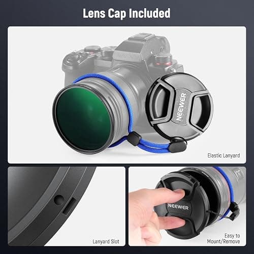 NEEWER 62mm CPL Filter with Lens Cap, Ultra Thin Circular Polarizing Filter, Nano Coating, HD Optical Glass for Camera Lens, Reduces Reflection and Glare Increases Contrast thumbnail 7