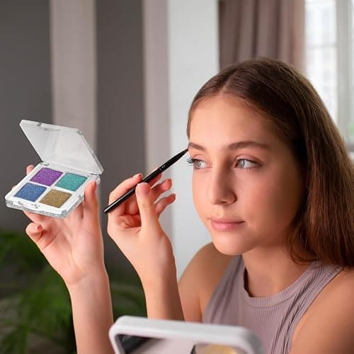 Empty Lipstick Palette 2 Pieces Empty Makeup Palette Empty Lipstick Box Portable Eyeshadow Pan DIY Eyeshadow Powder Blush Lipstick Palette Dispensing Storage Boxes Transparent Container thumbnail 4