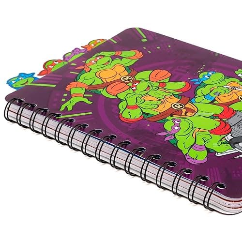Inkology: 4 Tab Journal: Teenage Mutant Ninja Turtles - 160 Dot Pages, TMNT Spiral Notebook, Character Dividers, Writing-Notes-Dreams-Doodles, Kids 3+ thumbnail 5