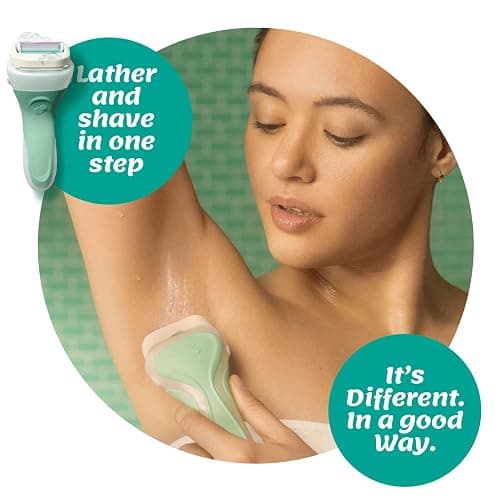 Schick Intuition Razors for Women with Sensitive Skin | 1 Razor & 4 Intuition Razor Blades Refill with Organic Aloe thumbnail 2