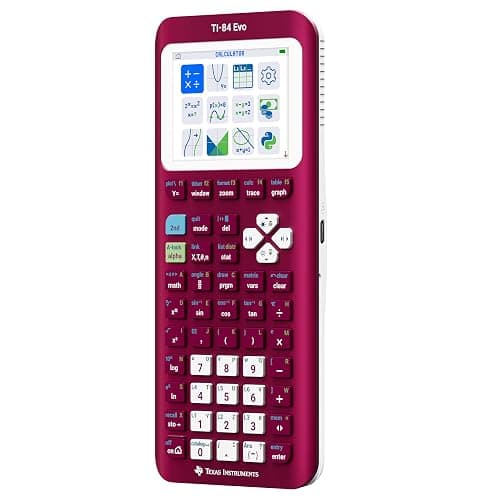 TI-84 Evo Graphing Calculator Texas Instruments, Raspberry | Intuitive Icon-based Homescreen, USB-C Charging, Python Programming, Faster Performance, Bigger Graphs than TI-84 Plus CE thumbnail 2