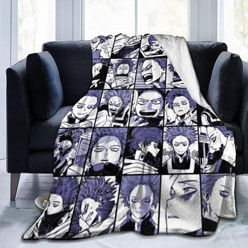 Soft Flannel Fleece Throw Blanket My Hero Academia Hitoshi Shinso Lightweight Living Room Bedroom Sofa Quilt for Kids 200X150CM - Image 1