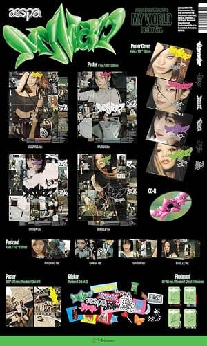 (POSTER Ver.) AESPA MY WORLD The 3rd Mini Album (KARINA/GISELLE/WINTER/NINGNING - Random Ver. + Store Gift Card) K-POP SEALED thumbnail 9