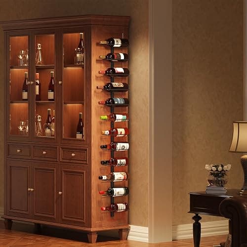 12 Bottle Wall-Mounted Wine Rack, Detachable Storage Organizer Used as One or Four, DIY Wall Hanging Bottle Holder, for Dining Room, Bar, Wine Cellar thumbnail 4