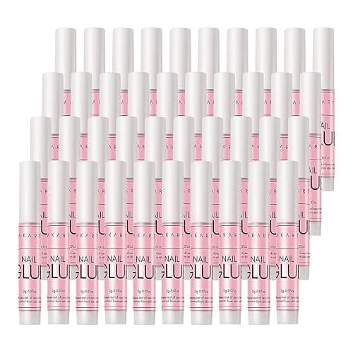 Makartt Super Strong Nail Glue for Acrylic Nails Press On Nails Professional Nail Adhesive Bond Nail Tips Glue for Stick On Nails Long Lasting Nail Glue for Fake Nails Broken Nails Repair 0.07oz 40Pcs thumbnail 9