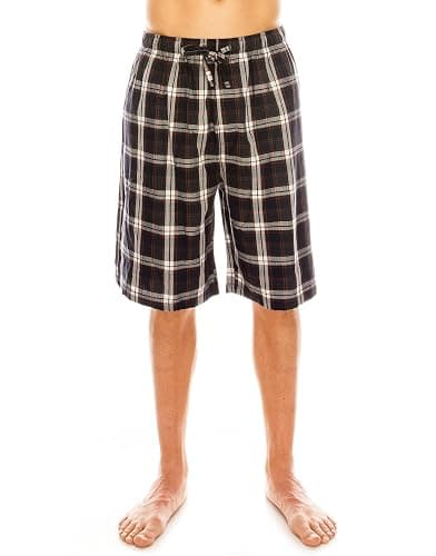 TINFL Men’s Cotton Lounge Pajama Pants – 100% Woven Soft Plaid Sleepwear with Pockets, 1/2/3 Pack Long Short Lengths thumbnail 2