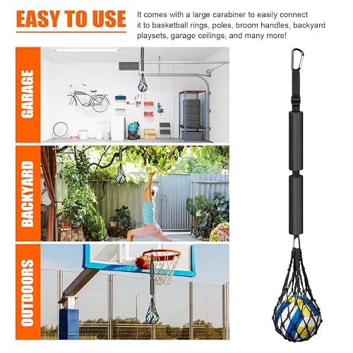 UZTUGG Volleyball Spike Trainer, Volleyball Training Aids, Volleyball Attack Trainer, Adjustable Volleyball Spiking Training System can Improve Your Serving, Jumping, arm Speed and Spiking Power thumbnail 3