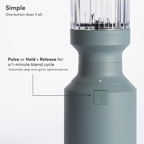 Beast Mighty 850 Plus | Premium Compact Personal Blender | Smoothies, Shakes, Dressings, Sauces | Blends Ice and Frozen Fruit | New XL Vessel | Extra Vessels, Lids and Straws | 850W (Mist) thumbnail 4