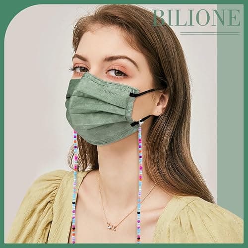 BILIONE 4Pcs Beaded Eyeglass Chains for Women & Girls, Sunglass Holder Strap Around Neck, Acrylic Glasses Hanger Keeper thumbnail 6