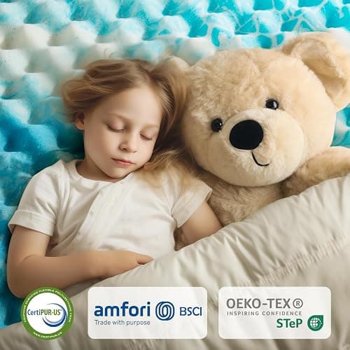 Marsail Full Size 3-inch Egg Crate Memory Foam, Mattress Topper with Infused Cooling Gel for Sleeper Sofa, RV, Camper, CertiPUR-US Certified thumbnail 6