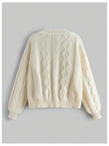 GORGLITTER Women's Chunky Boho Button Up Cute Cardigan Embroideried Fall Trendy 2025 Sweaters Cottage Core Clothes thumbnail 2