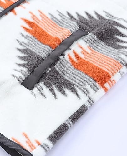 SELINK Womens Fleece Jacket Western Aztec Print Long Sleeve Snap Button Down Shacket Jackets with Pockets thumbnail 6