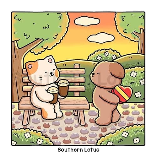 Fuzzy In Love: Coloring Book for Adults and Teens Featuring Little Fuzzy Animals in Love Moments and Cozy Activities, Cute Designs for Relaxation and Chill (Fuzzy Buddies) thumbnail 5