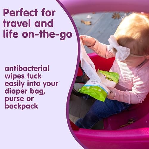 Boogie Antibacterial Hand Wipes - 100 Count | Hypoallergenic & Alcohol-Free, Travel and Diaper Bag Essential thumbnail 7