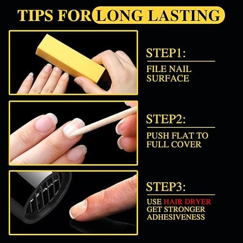 Teenitor 300pcs Nail Adhesive Tabs for Press on Nails, 15 Sizes of Nail Sticky Tabs for Nails Press on Nail Stickers, Nail Glue Stickers Press on Sticky Tabs, 20 Sheets - 300 thumbnail 4