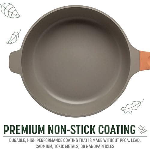 Goodful All-in-One Pan, Multilayer Nonstick, High-Performance Cast Construction, Multipurpose Design Replaces Multiple Pots and Pans, Dishwasher Safe Cookware, 11-Inch, 4.4-Quart Capacity, Terracotta thumbnail 5