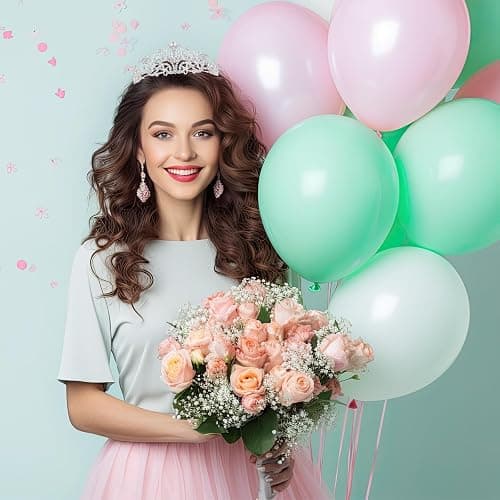 Schmoopy Tiara Crown for Women, Crystal Tiara for Bridal Prom Queen Birthday Wedding Party (A-Silver) thumbnail 5