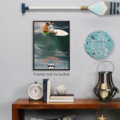 Jefuzh 90s Beach Ocean Surf Posters Summer Surfing Wall Art Trendy Coastal Surfer Picture Prints for Apartment Bedroom Wall Decor 12X16 inch Unframed thumbnail 4