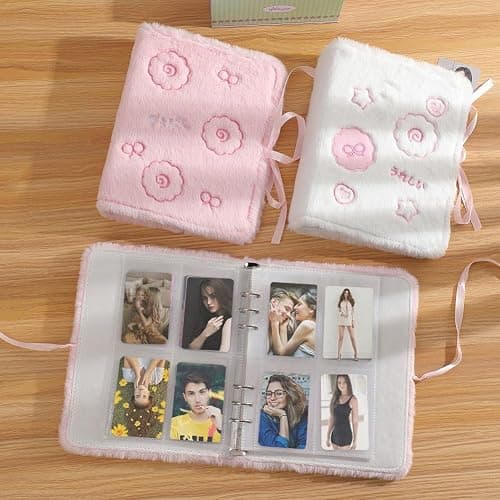 Keuyeo A5 Binder Photo Album Cartoon Plush Photocard Holder Kpop Photocard Holder Photo Card Binder Album Cards Collect Book Photo Albums Notebook Stationery thumbnail 2