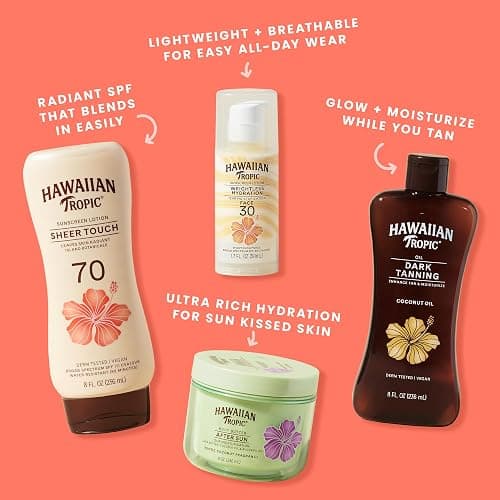 Hawaiian Tropic Sheer Touch Lotion Sunscreen SPF 70, 8 Fl Oz | Broad Spectrum, Oxybenzone Free, Sunblock Lotion, Hawaiian Tropic Sunscreen SPF 70, 8 Fl Oz thumbnail 7