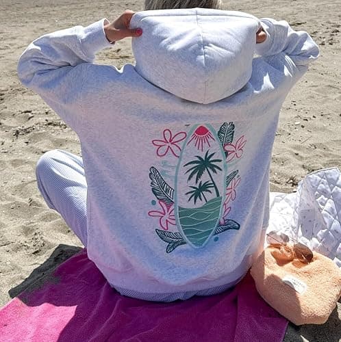 ROAONOCOMO Women Y2K Embroidered Hoodie Floral Graphic Oversized Pullover Hoodie Cute Animal Pocket Hooded Sweatshirts - Image 1