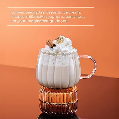 1883 Maison Routin Premium Pumpkin Spice Syrup, Flavoured Syrup for Coffee, Desserts, Cocktails, Natural Flavour, Vegan-Friendly, Allergen-Free and No Artificial Colours - 1L Glass Bottle thumbnail 5
