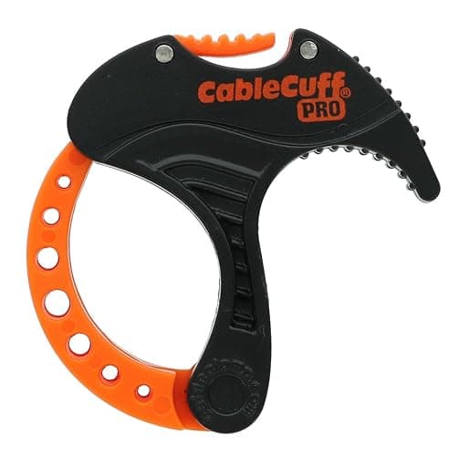 Cable Cuff PRO (5 Pack: 5x Small 1 Inch Diameter) Adjustable, Reusable, Cable Tie Replacements for Extension Cords or Electronics thumbnail 2