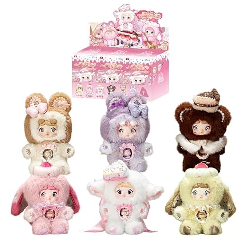 CALEMBOU Plush Blind Box Whole Set, Nommi Sweetheart Series Stuffed Toy, Kawaii Mystery Vinyl Plush Keychain Collectible for Birthday Gift Unrepeated - Image 1