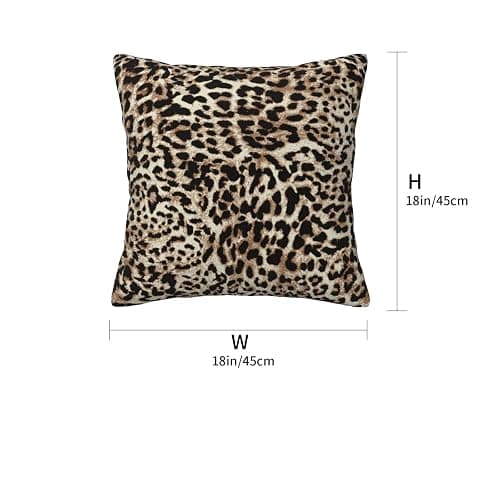 Sanghing Leopard Print Throw Pillow Covers 18x18 in Sets of 2 Modern Farmhouse Cheetah Print Pillow Cover Home Decorative Pillowcase Cushion Cover for Living Room Cushion Sofa Bed thumbnail 3