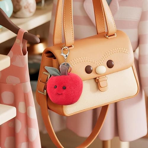 Apricot Lamb Sweet Apple Cute Keychain thumbnail 3