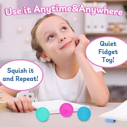 3pcs 1.45 Textured Stress Balls - Silky Soft Memory Gel - Squeeze Balls Fidget Balls for Anxiety Stress Relief Warm Series - Squishy Fidget Toy for Kids and Adults - Pack of 3 thumbnail 6