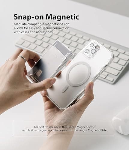 Ringke Magnetic Slot Card Holder [Compatible with MagSafe Wallet] Business ID Credit Card Wallet for Back of Phone Case thumbnail 7