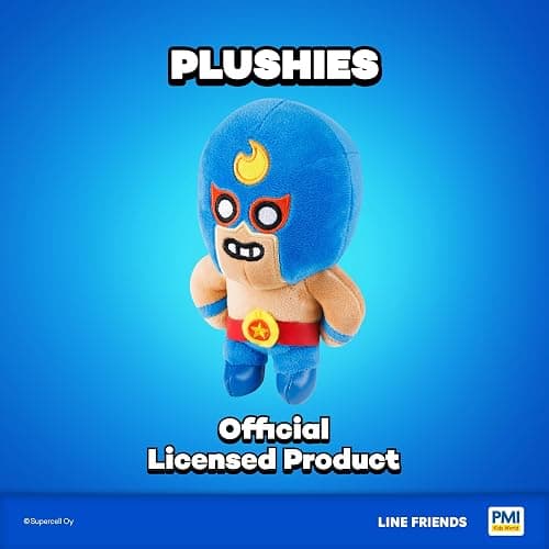 P.M.I. Brawl Stars Plush | 6-Inch Soft & Collectible Stuffed Toy | Plushie of Bo, Colt, Crow, El Primo, Nita, or Shelly (Random) | Official Licensed Brawler Plush Gift for Fans & Kids thumbnail 9
