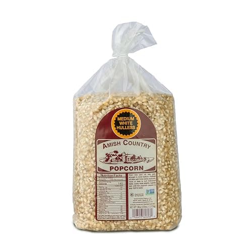Amish Country Popcorn | 6 lb Bag | Medium White Popcorn Kernels | Old Fashioned, Non-GMO and Gluten Free (Medium White - 6 lb Bag) - Image 1