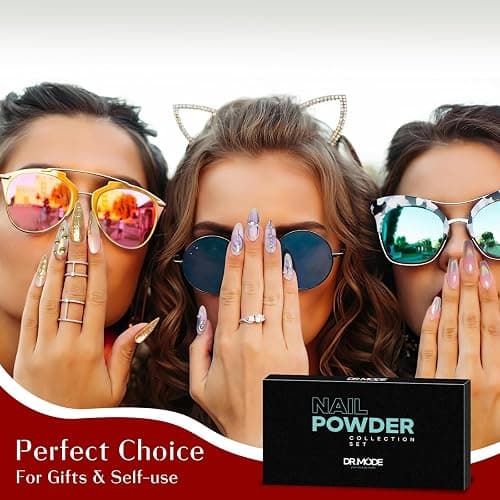 Gold Silver Chrome Nail Powder, 6 Colors Holographic Unicorn Iridescent Nail Chrome Powder, Metallic Mirror Effect Light Gold Champagne Chrome Powder Palette Pigment Glitter for Nail Art thumbnail 6