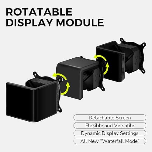 TRYX Panorama SE 360 ARGB 360mm AIO Rotatable 6.67'' AMOLED Curved Screen 3D Anamorphic Effect Customizable AIO Cooler 360mm Asetek Adela Pump 280w TDP ARGB Fan Intel LGA 1851/1700 AMD AM5/AM4 thumbnail 8
