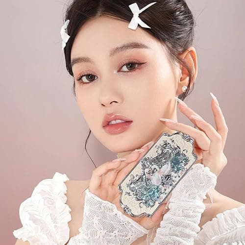 Flower Knows Swan Ballet Six-Color Makeup Palette,Neutral Pink Eyeshadow with 4 Matte + 2 Shimmer Shades,Blendable Smooth Cute Eye Makeup,0.23 Oz(01 White Swan) thumbnail 5