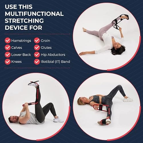 IdealStretch Original – Hamstring Stretcher, Lower Back Stretcher, Hip Stretcher, & Calf Stretcher - Knee Extension & Pain Relief thumbnail 5