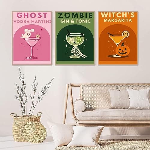 6 Pack Diamond Art Kits for Adults, Cocktail Diamond Painting Kits 12x16 in | Halloween Diamond Art Painting Kits for Adults Beginners, 5D Round Full Drill Diamond Art Dots Gem Art Kits, Home Decor Gifts thumbnail 3