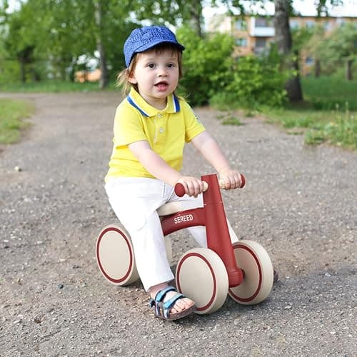 SEREED Baby Balance Bike for 1 Year Old Boys Girls 12-24 Month Toddler Balance Bike, 4 Wheels Toddler First Bike, First Birthday Gifts thumbnail 9