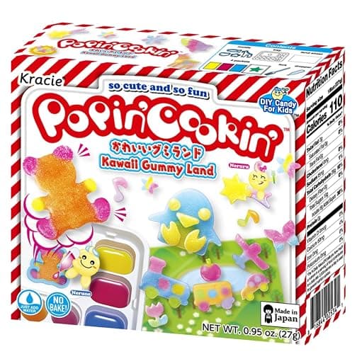 Umaya Kracie Popin’ Cookin’ DIY Candy Making Kit - Tanoshii Sushi, Gummy Land, Ramen, Cake & Mini Tongs (4 Pack Variety Bundle) thumbnail 7