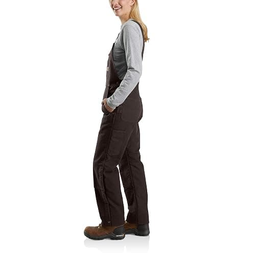 Carhartt Women's Relaxed Fit Washed Duck Insulated Bib Overall thumbnail 3