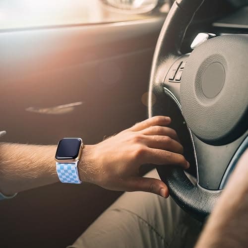 MITERV Stretchy Nylon Loop Bands Compatible with Apple Watch 38mm 40mm 41mm 42mm 44mm 49mm 46mm Adjustable Soft Elastics Strap Compatible with Apple Watch SE Ultra iWatch Series 10/9/8/7/6/5/4/3/2/1 Women Men thumbnail 5