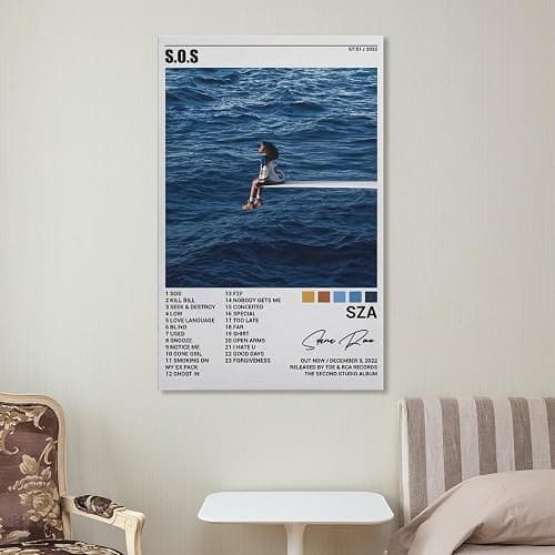 Sza Sos Jenna Ortega Poster Canvas Wall Art Decoration Prints for Living Room Home Bedroom Decor Painting08x12inch(20x30cm) thumbnail 7