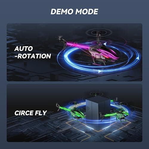 BUSSGO RC Helicopter, Remote Control Helicopter for Kids with 30Mins Flight(2 Batteries), 7+1 LED Light Modes, Altitude Hold, RC Toys for Boys Girls thumbnail 6