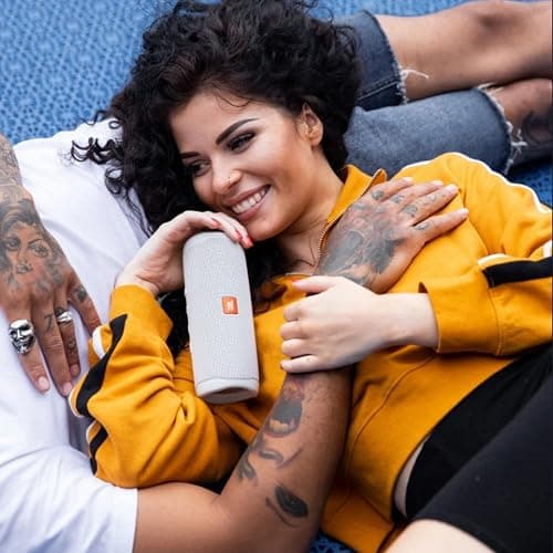 JBL FLIP 5, Waterproof Portable Bluetooth Speaker, White, 3.6 x 3.6 x 8.5 thumbnail 2