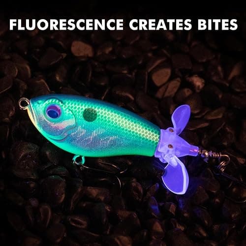 TRUSCEND Popobait Easy Catch Fishing Lures with BKK Hooks, Instant Startup, Longer Cast, Balanced Spray/Sound/Swim, Plopper Topwater Lures for Bass, Trout, Pike, Walleye, Freshwater Saltwater Fishing thumbnail 6