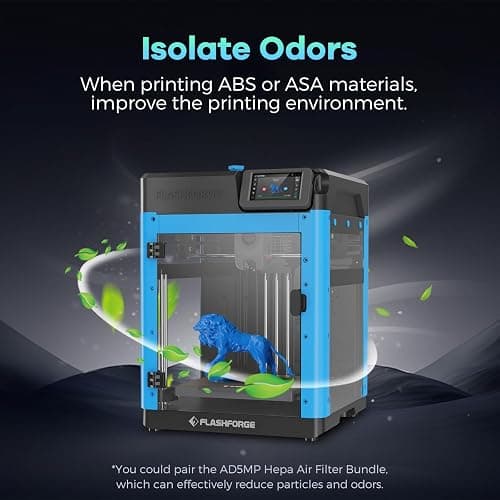 FLASHFORGE Adventurer 5M 3D Printer Enclosure kit, DIY Design, Reduce Noise, Increase Safety and Odor Isolation, Supports Printing High Temperature Filaments, Like ASA and PC thumbnail 5