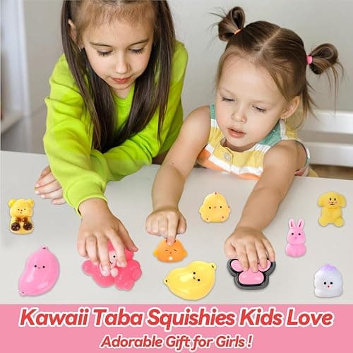 Taba Squishy Fidget Toys 12Pcs, Stress Relief Sensory Squeeze Toys for Kids 4-8 8-12, Kawaii Taba Squishies for Party Favors, Classroom, Birthday Gifts Goodie Bag Stocking Stuffers thumbnail 4