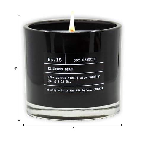 Lulu Candles | Espresso Bean | Luxury Scented Soy Jar Candle | Hand Poured in The USA | Highly Scented & Long Lasting,11 Oz. - Espresso Bean - 11 Oz. thumbnail 4